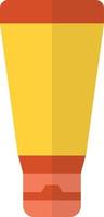 sunscreen tube illustration in minimal style vector