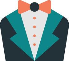 ilustración de traje de novio en estilo minimalista vector