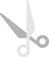 barber scissors illustration in minimal style vector