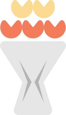 wedding bouquet illustration in minimal style