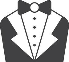 groom suit illustration in minimal style vector