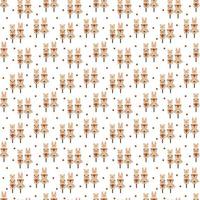 Dango pattern14. Cute seamless pattern with japanese sweet in the form of animal faces. Doodle color cartoon illustration. vector