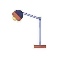 Black and Brown Minimalist Desk Lamp Vector Illustration Icon with Clean Lines and Colors isolated on plain white background. Pictogram with cartoon simple flat art style,