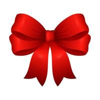 red ribbon bow Vector 12955477 Vector Art at Vecteezy