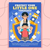 Protect Your Little One on Immunization vector