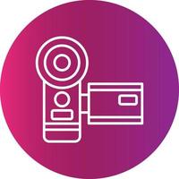 Video Camera Creative Icon Design vector