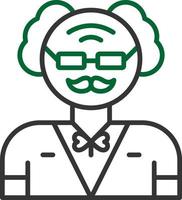 Old Man Creative Icon Design vector