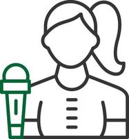 Journalist Creative Icon Design vector
