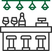 Bar Counter Creative Icon Design vector