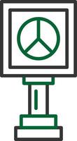 Peace Sign Creative Icon Design vector