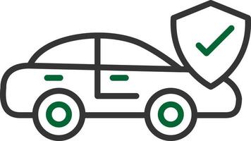 Car Insurance Creative Icon Design vector