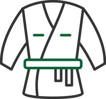 diseño de icono creativo de kimono vector