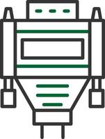 Vga Cable Creative Icon Design vector