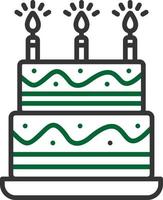 Birthday Cake Creative Icon Design vector