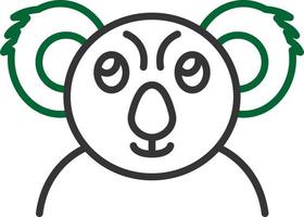 diseño de icono creativo de koala vector
