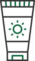 Sunscreen Creative Icon Design vector