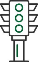 Traffic Light Creative Icon Design vector