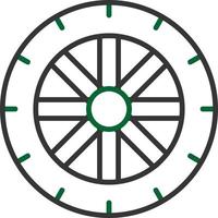 diseño de icono creativo de rueda vector