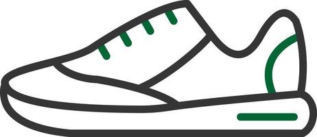 diseño de icono creativo de zapatillas vector