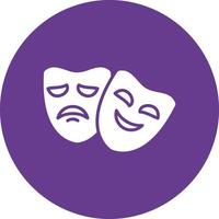 Theater Masks Creative Icon Design vector