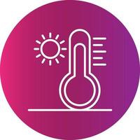 High Temperature Creative Icon Design vector