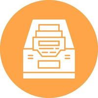 diseño de icono creativo de caja de archivos vector