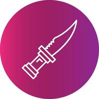 Police Knife Creative Icon Design vector