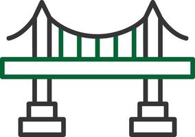 diseño de icono creativo de puente vector