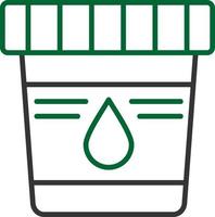 Urine Sample Creative Icon Design vector