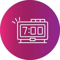 Digital Clock Creative Icon Design vector