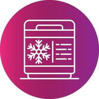 Freezer Creative Icon Design vector