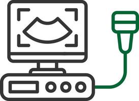Ultrasound Creative Icon Design vector