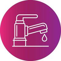 Tap Water Creative Icon Design vector