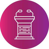 Lectern Creative Icon Design vector