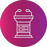 Lectern Creative Icon Design vector