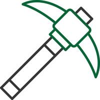 Pickaxe Creative Icon Design vector