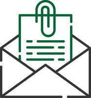 Attach File Email Creative Icon Design vector