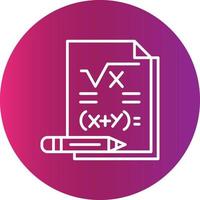 Maths Creative Icon Design vector