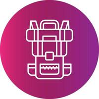 Backpack Creative Icon Design vector