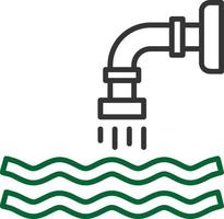 diseño de icono creativo de aguas residuales vector