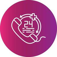 Emergency call Creative Icon Design vector