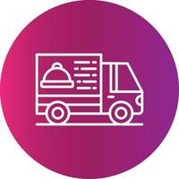 Delivery Van Creative Icon Design vector