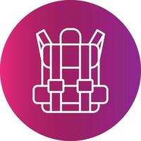 Travel Bag Creative Icon Design vector