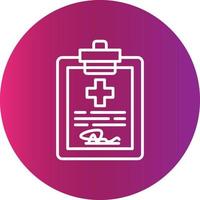 Health Report Creative Icon Design vector