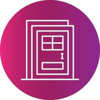 diseño de icono creativo de puerta vector