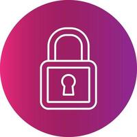 Padlock Creative Icon Design vector