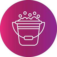 Bucket Creative Icon Design vector