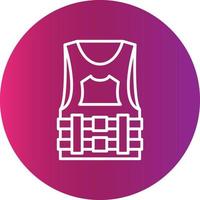 Bulletproof Vest Creative Icon Design vector