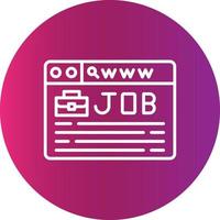 Job Search Creative Icon Design vector