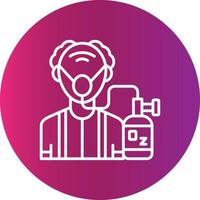 Oxygen Mask Creative Icon Design vector